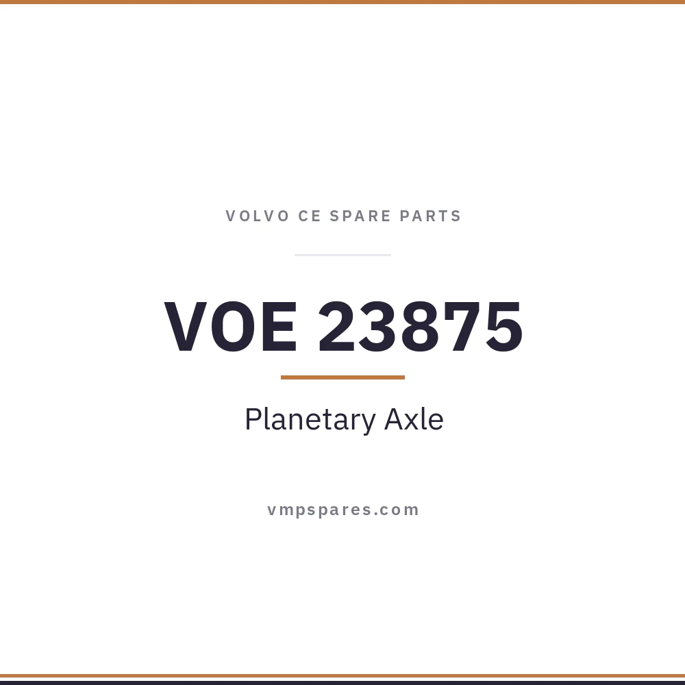 VOE 23875 – Planetary Axle