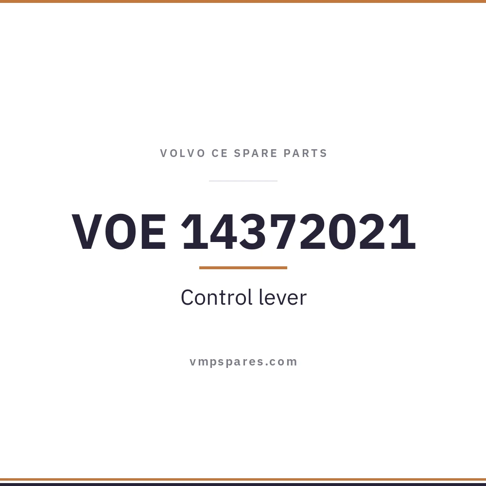 VOE 14372021 – Control lever