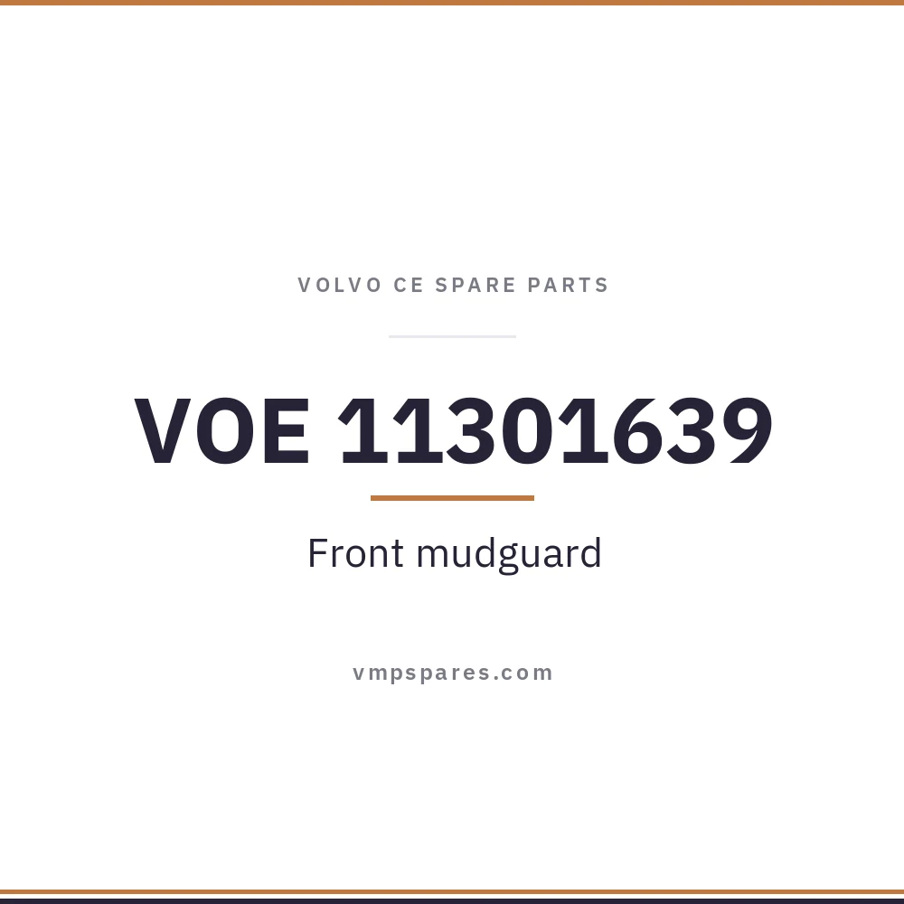 VOE 11301639 – Front mudguard
