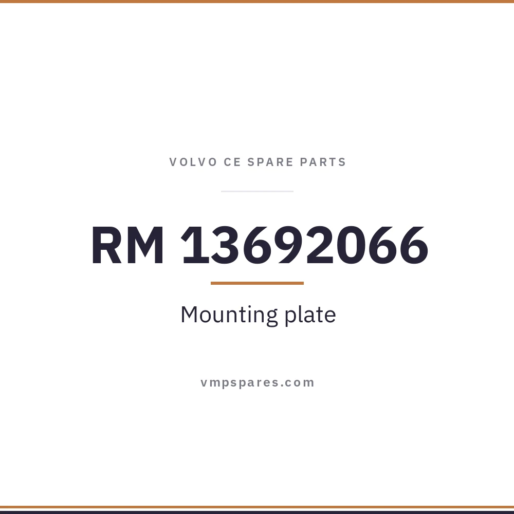 RM 13692066 – Mounting plate