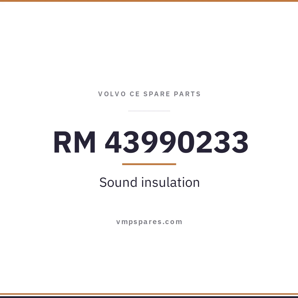 RM 43990233 – Sound insulation