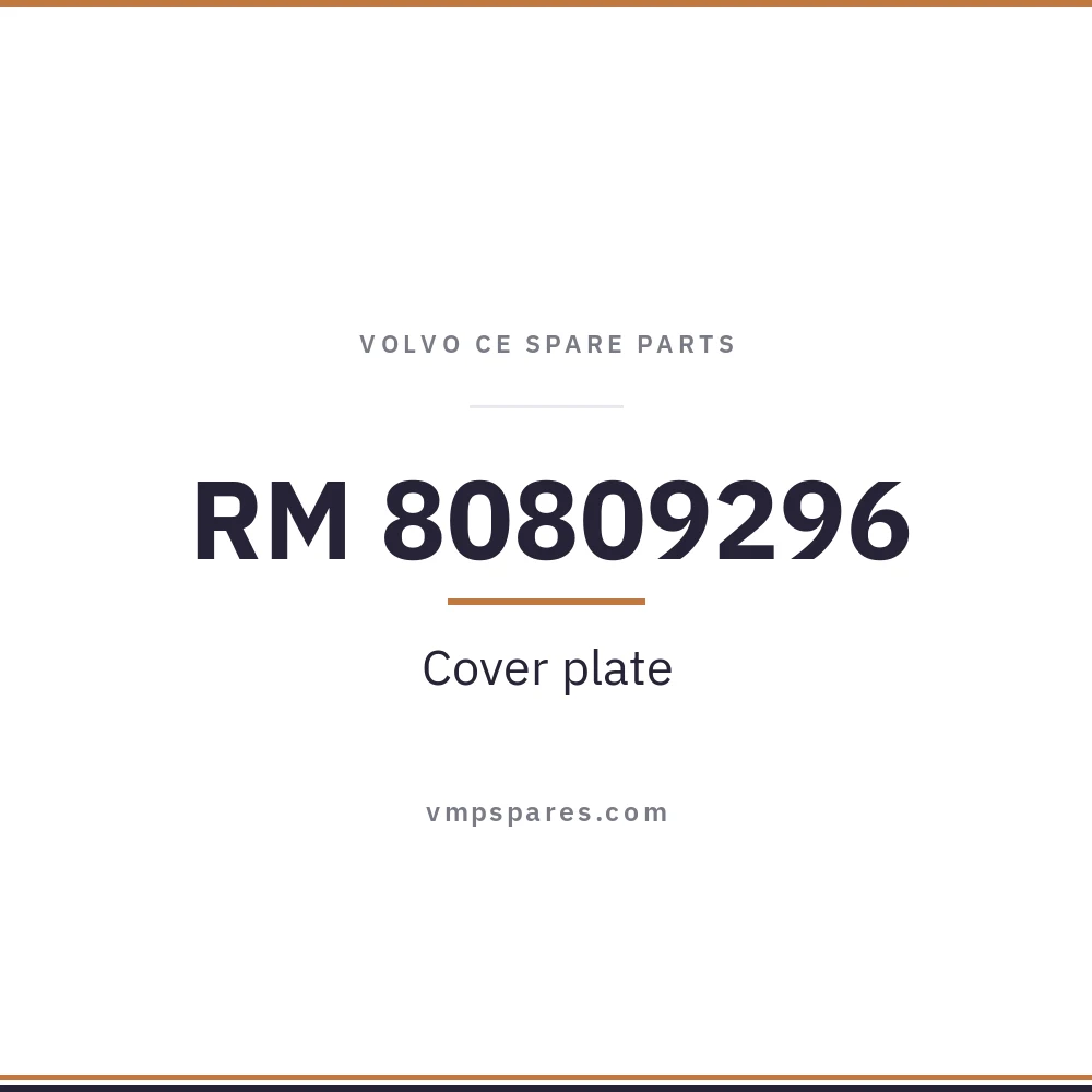 RM 80809296 – Cover plate