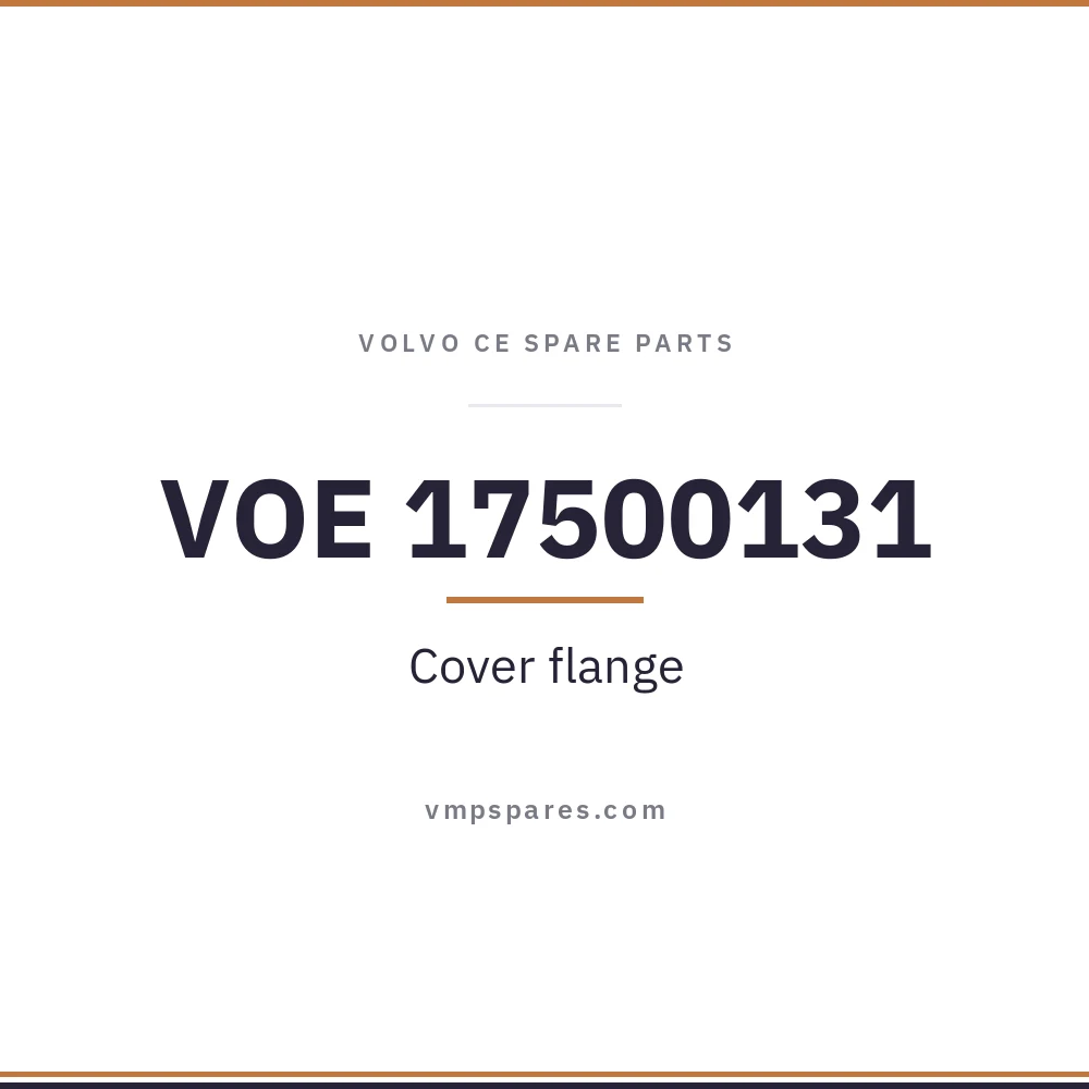 VOE 17500131 – Cover flange
