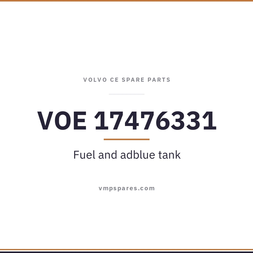 VOE 17476331 – Fuel and adblue tank