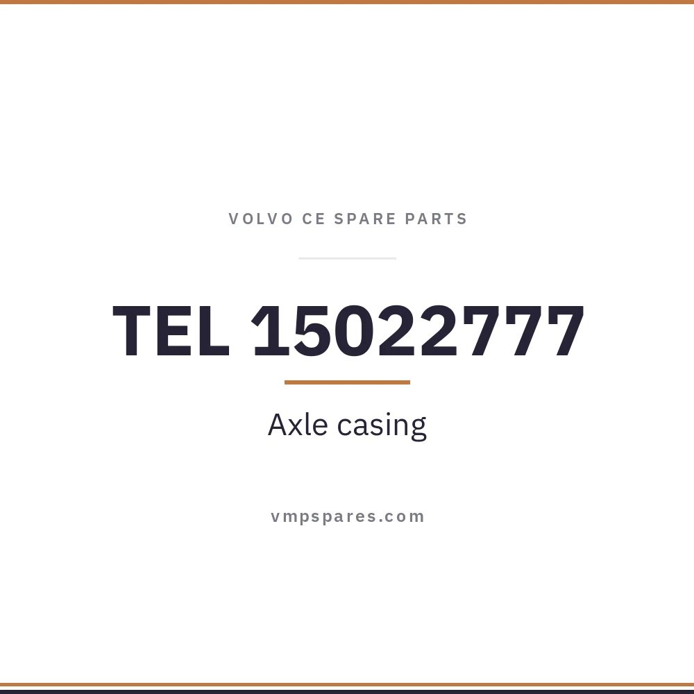 TEL 15022777 – Axle casing