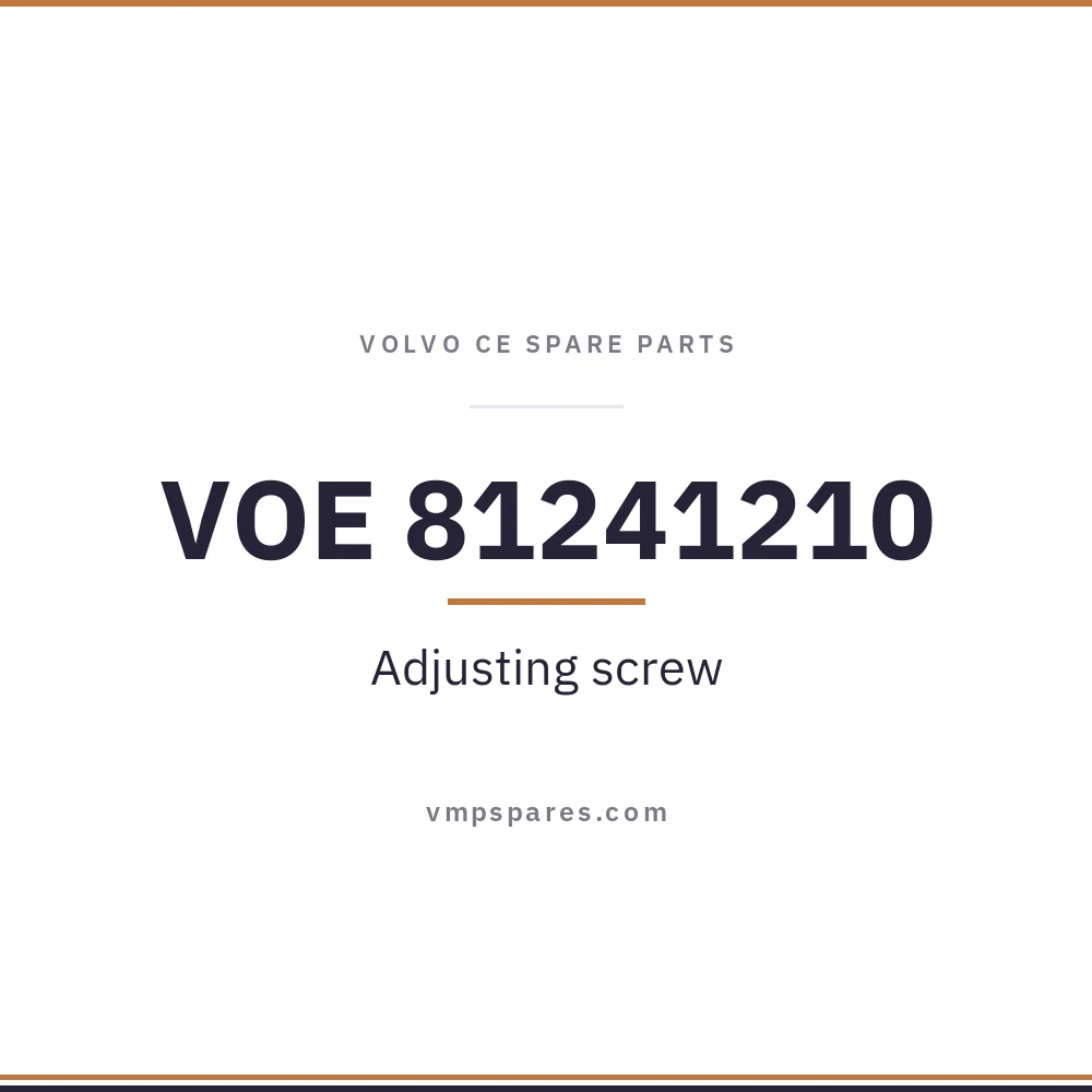 VOE 81241210 – Adjusting screw