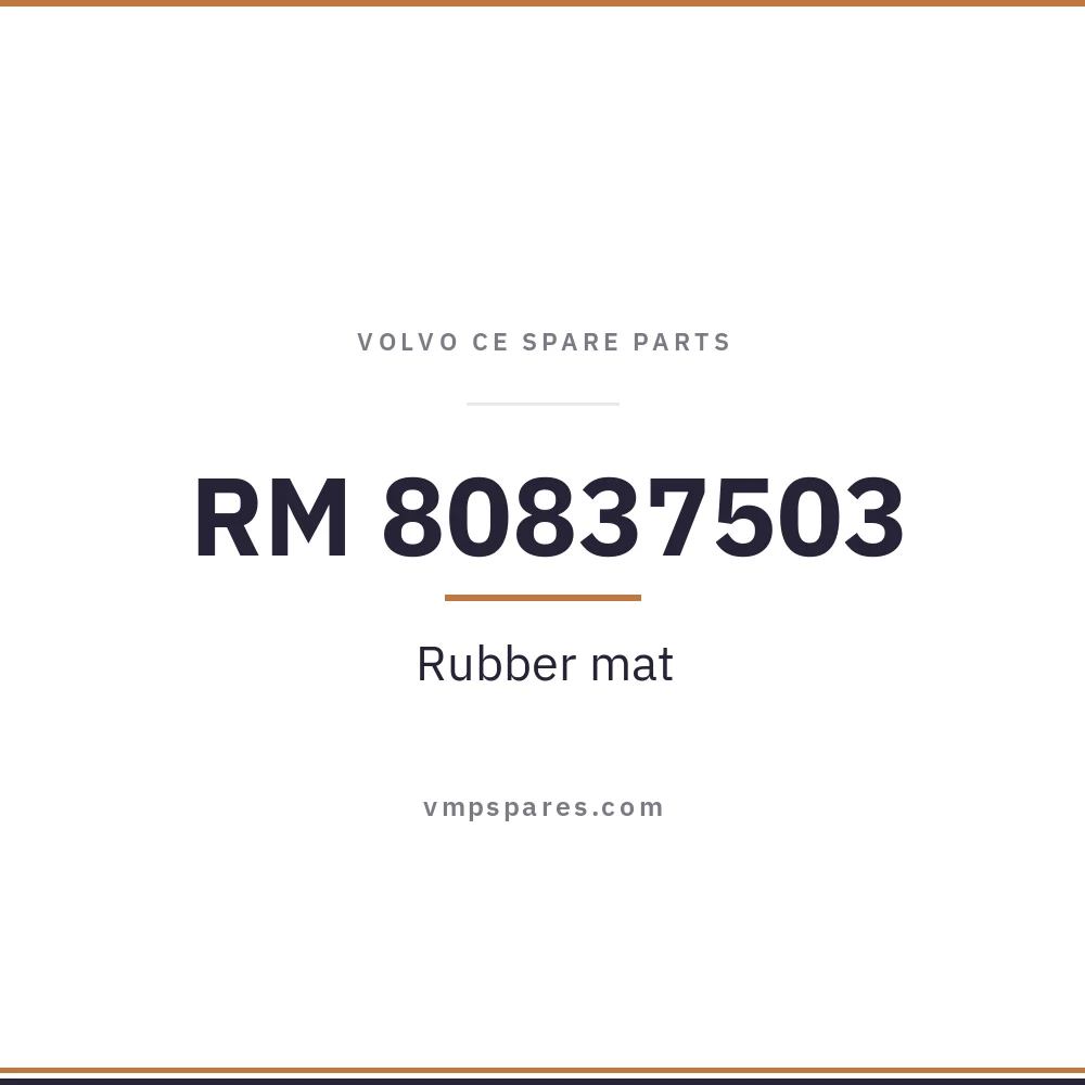 RM 80837503 – Rubber mat
