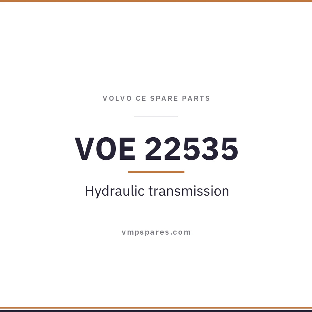 VOE 22535 – Hydraulic transmission