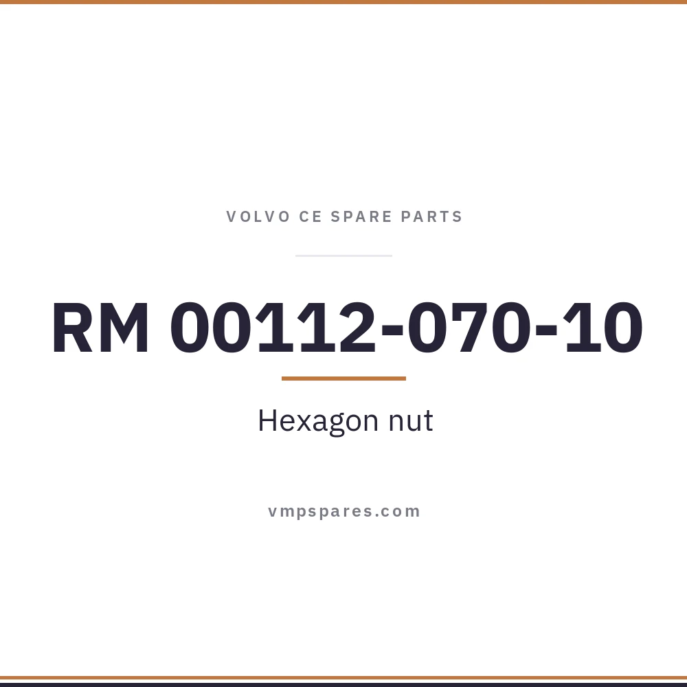 RM 00112-070-10 – Hexagon nut