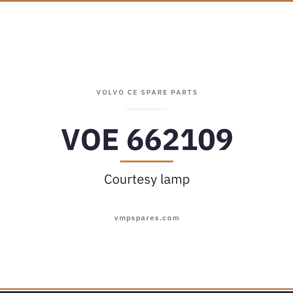 VOE 662109 – Courtesy lamp