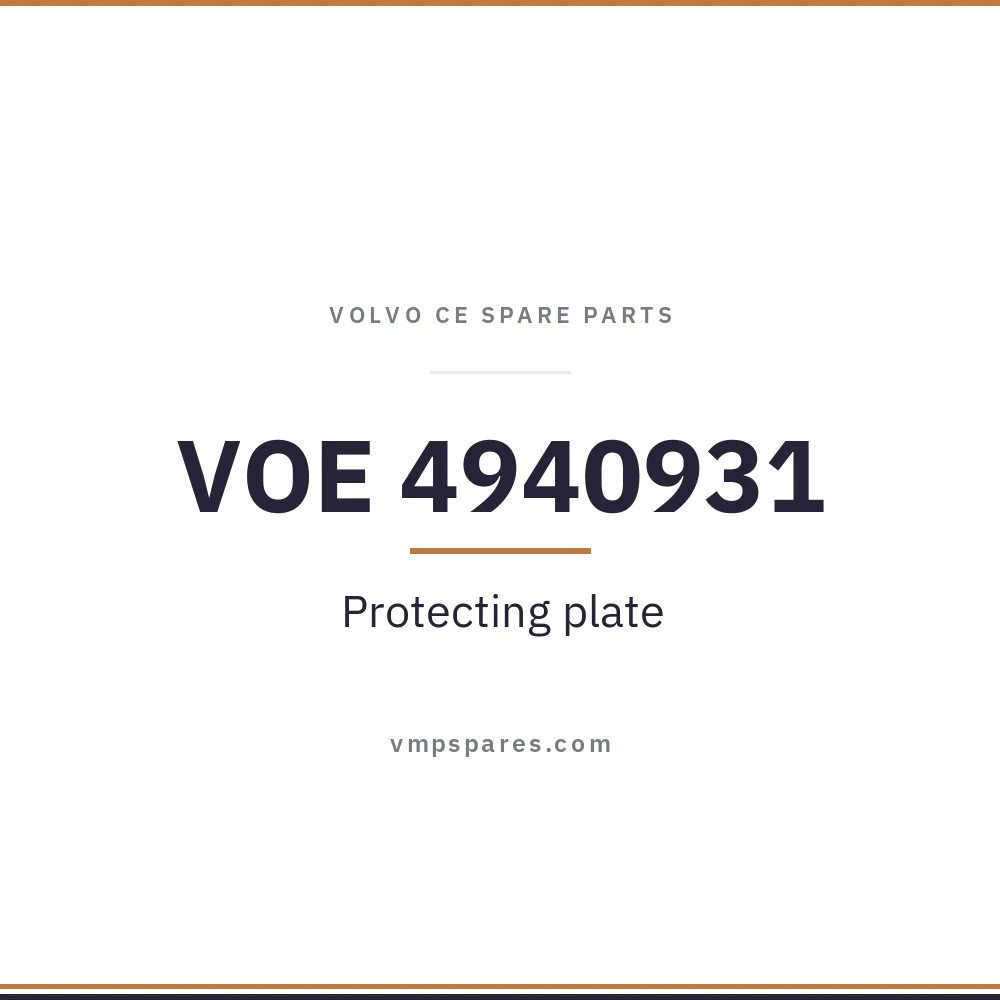 VOE 4940931 – Protecting plate
