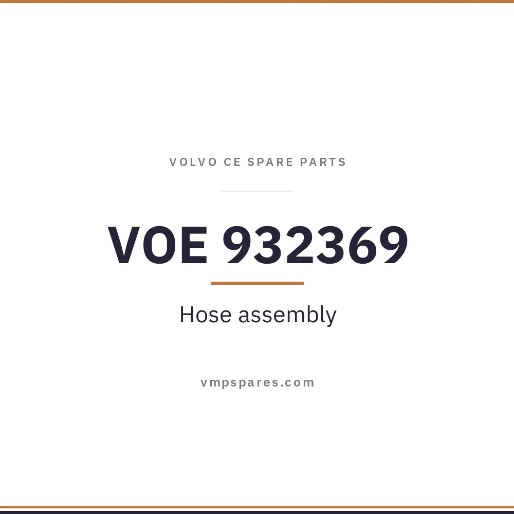 VOE 932369 – Hose assembly