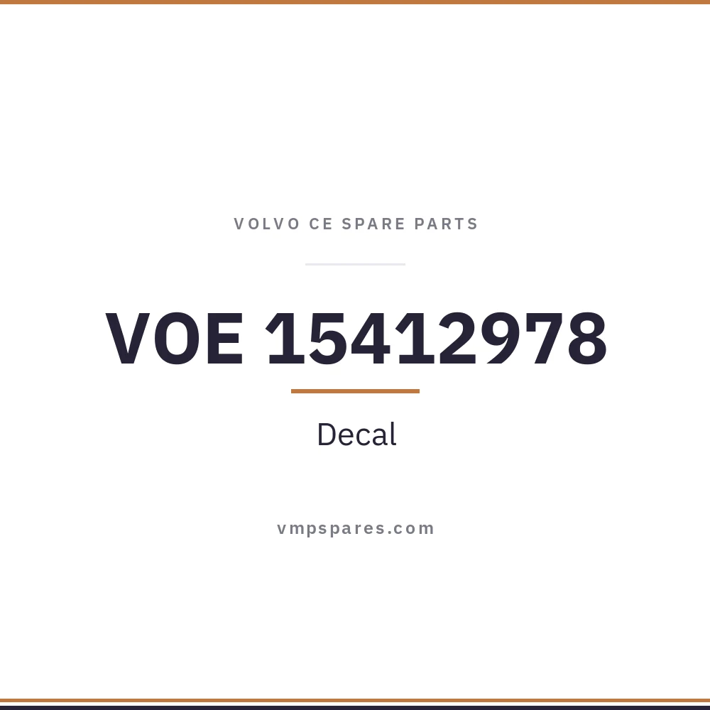 VOE 15412978 – Decal