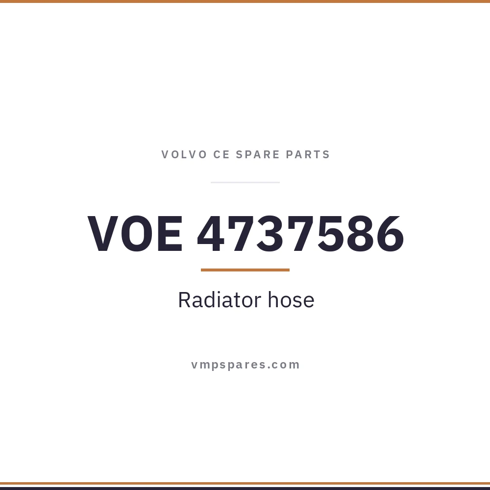 VOE 4737586 – Radiator hose