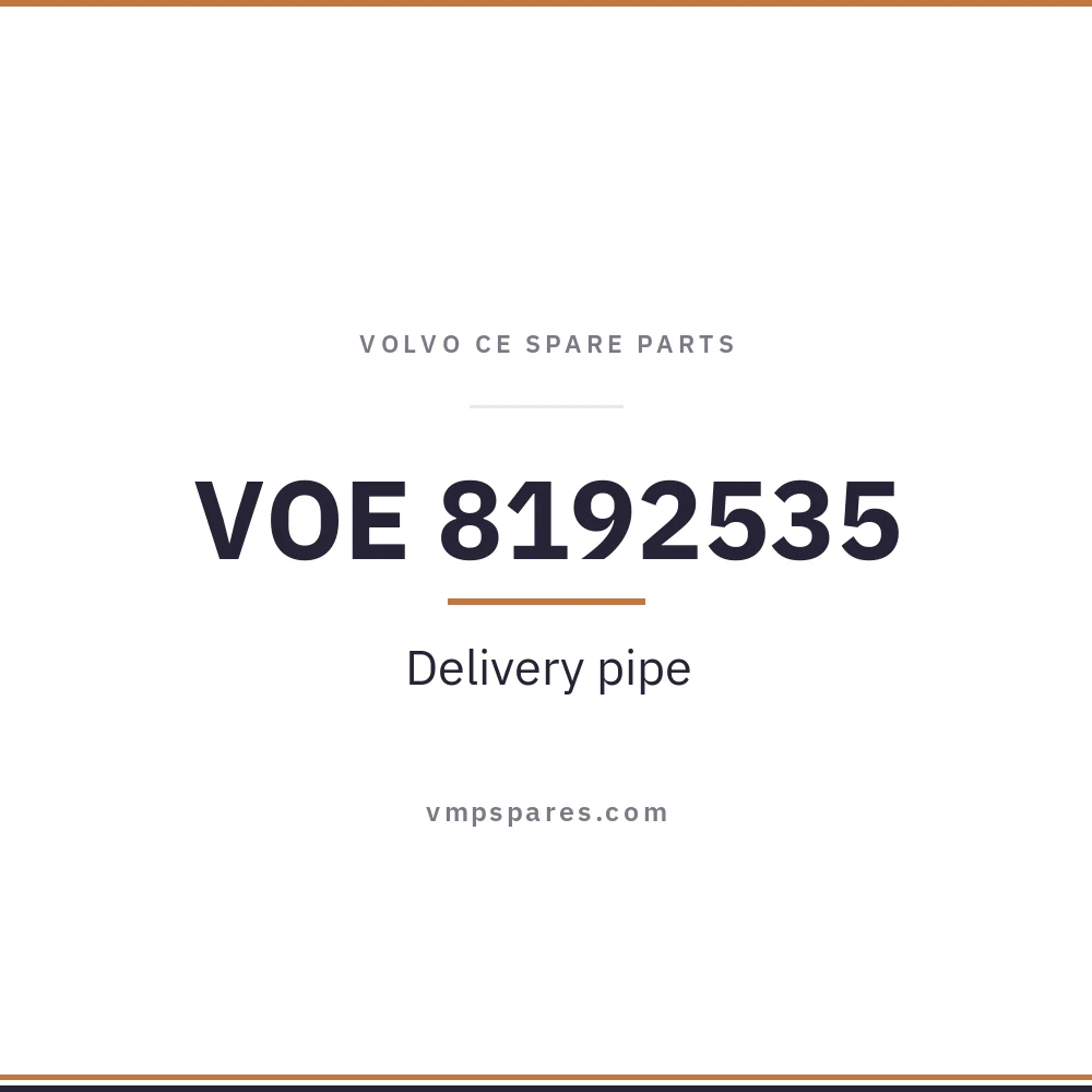VOE 8192535 – Delivery pipe