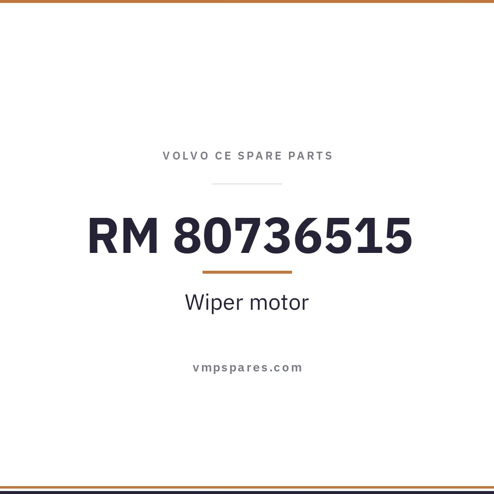 RM 80736515 – Wiper motor