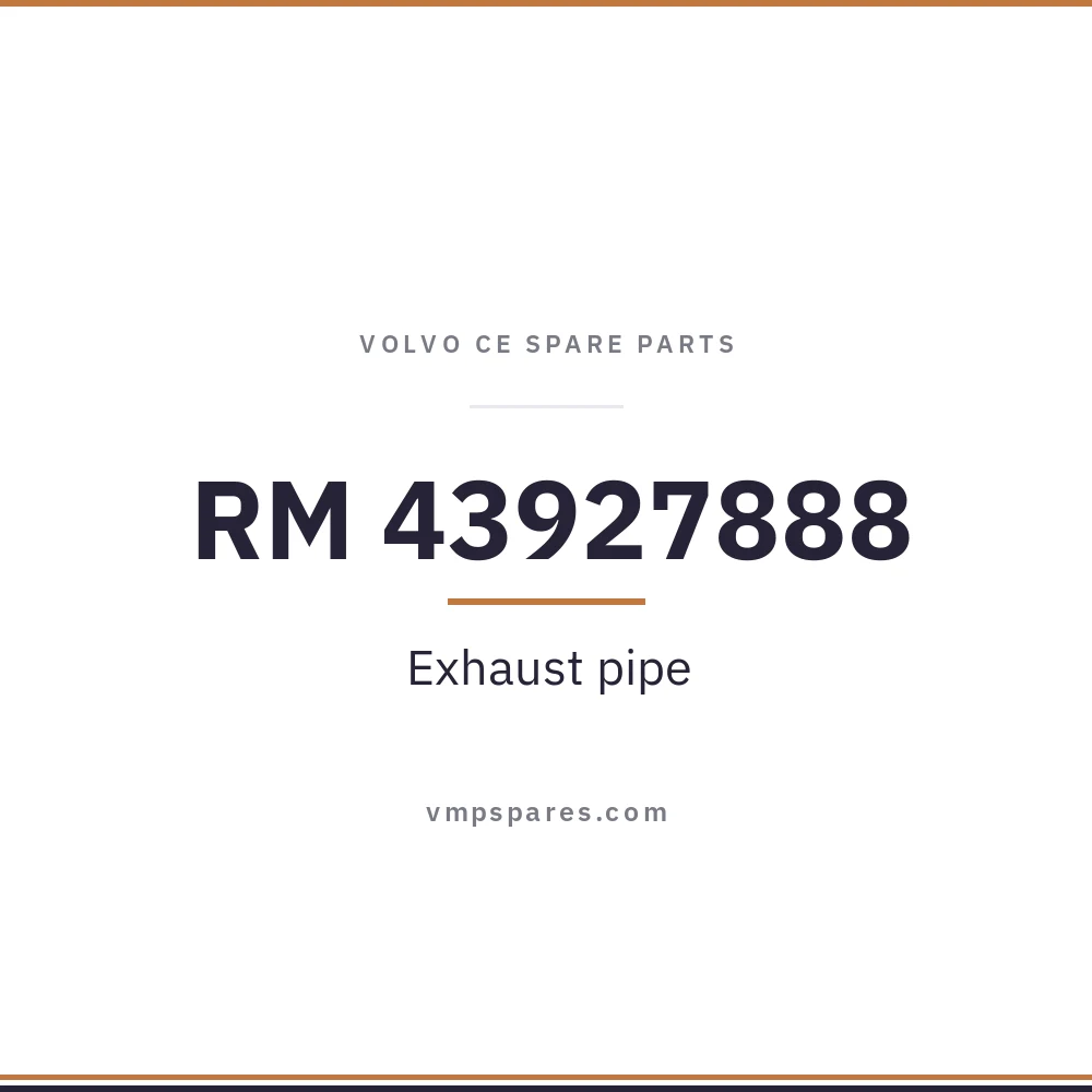RM 43927888 – Exhaust pipe