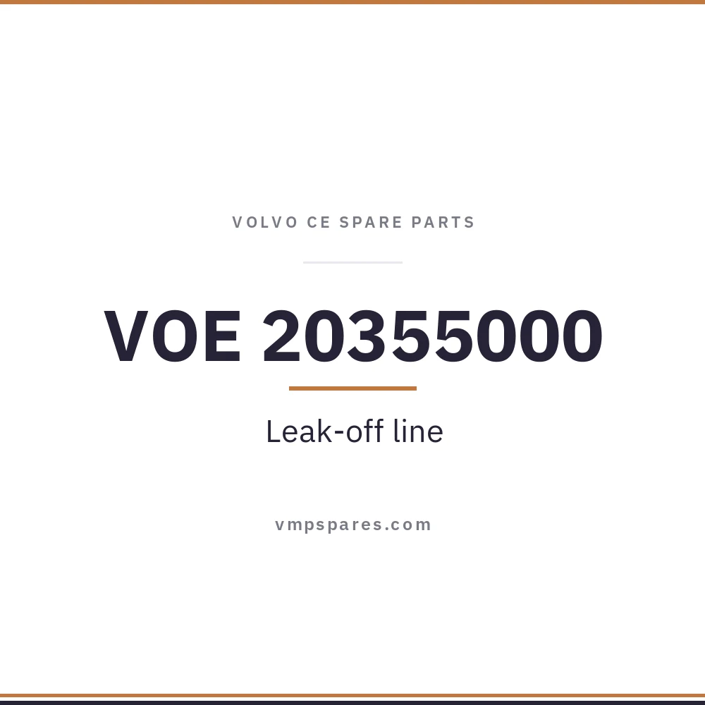 VOE 20355000 – Leak-off line