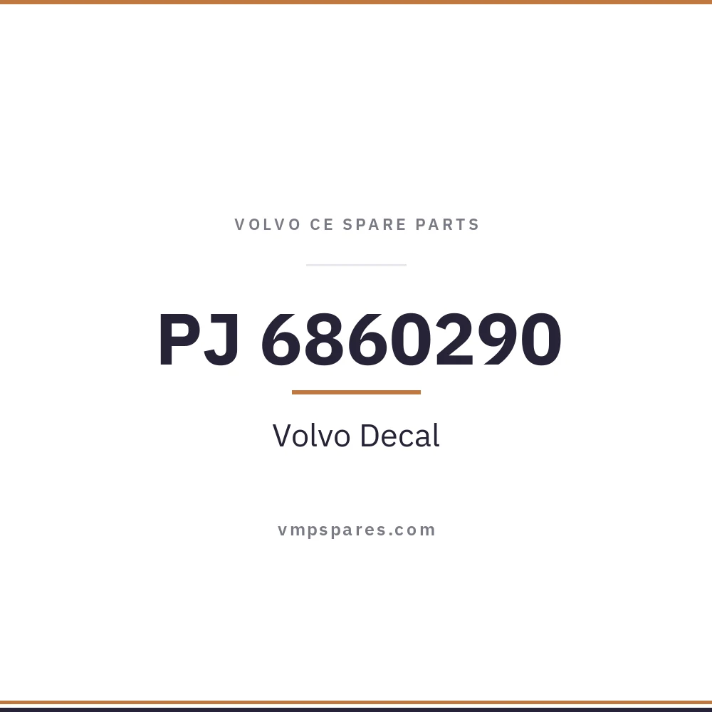 PJ 6860290 – Volvo Decal