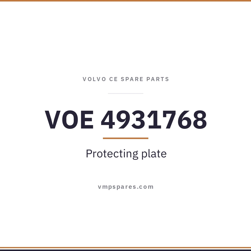 VOE 4931768 – Protecting plate