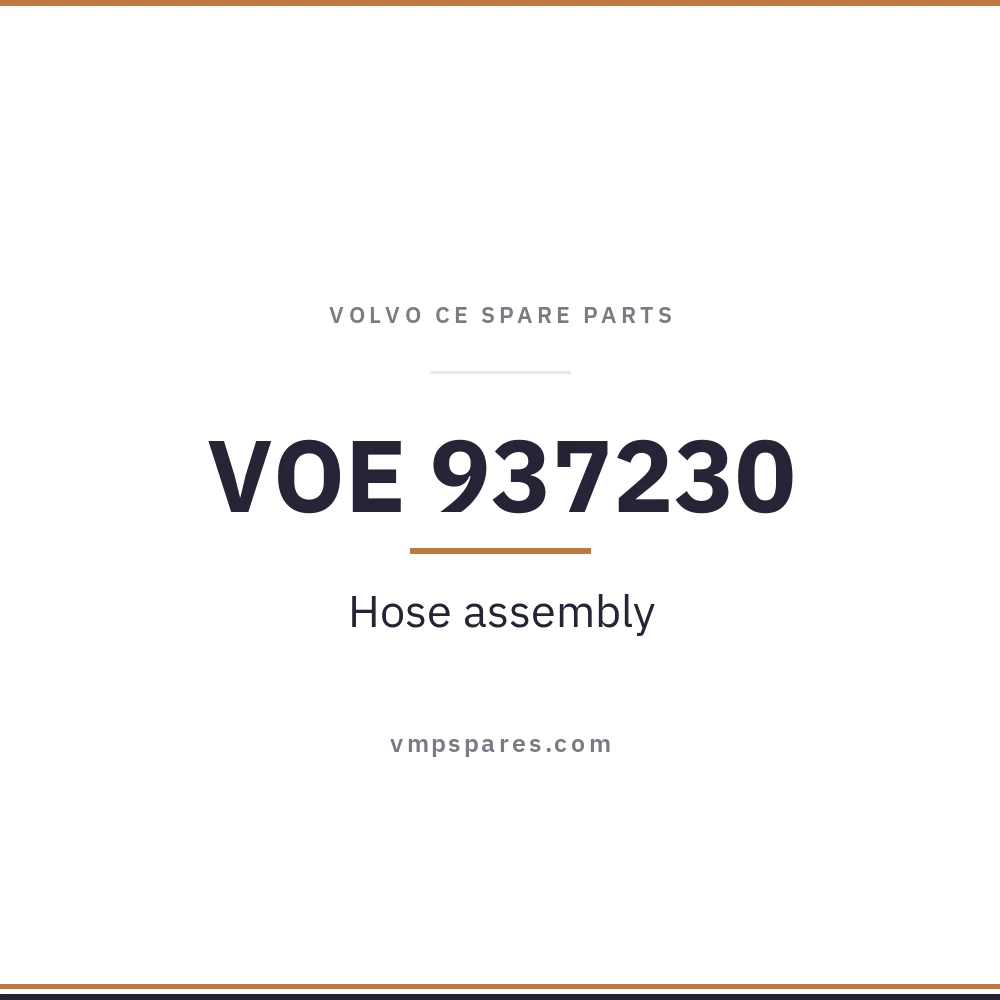 VOE 937230 – Hose assembly