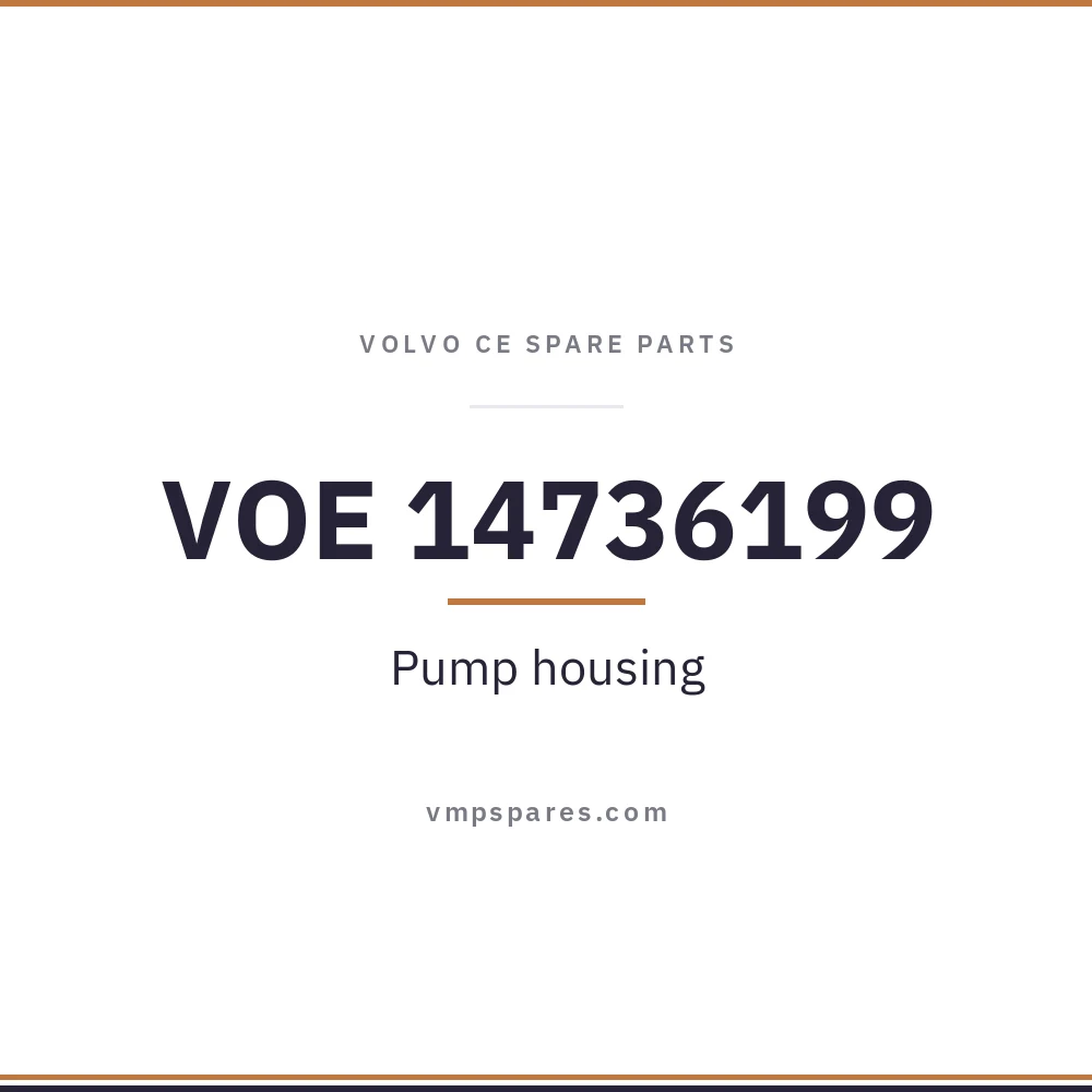 VOE 14736199 – Pump housing