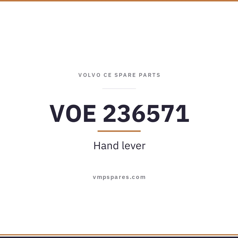 VOE 236571 – Hand lever