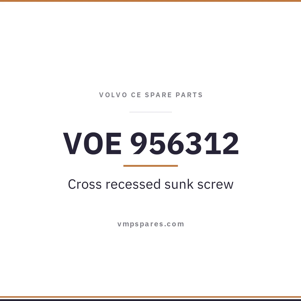 VOE 956312 – Cross recessed sunk screw