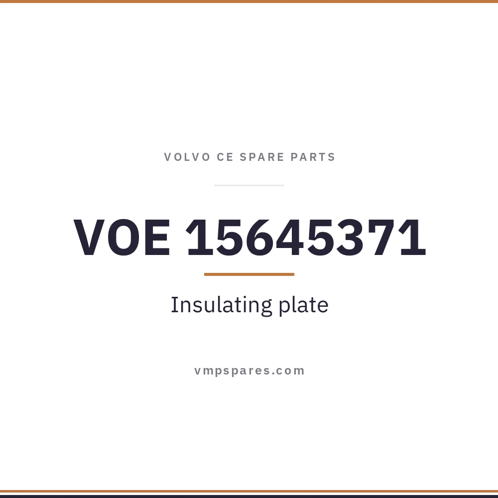 VOE 15645371 – Insulating plate