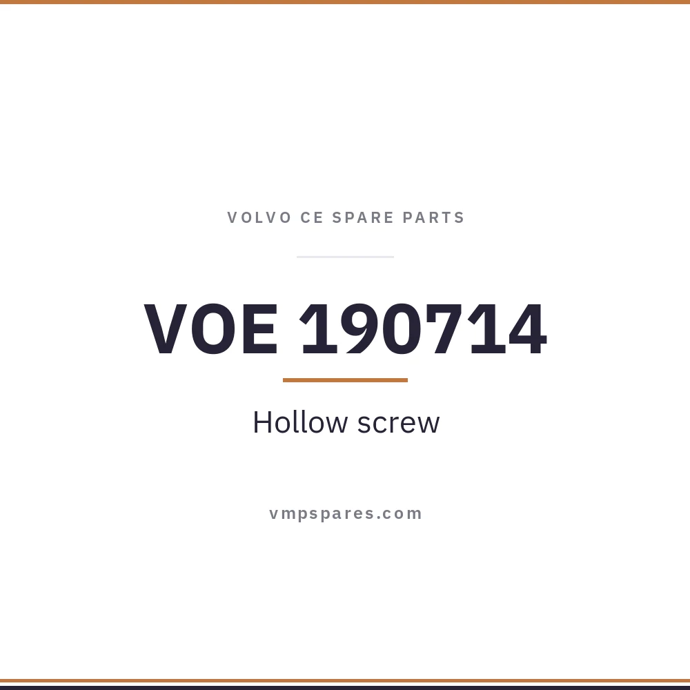 VOE 190714 – Hollow screw