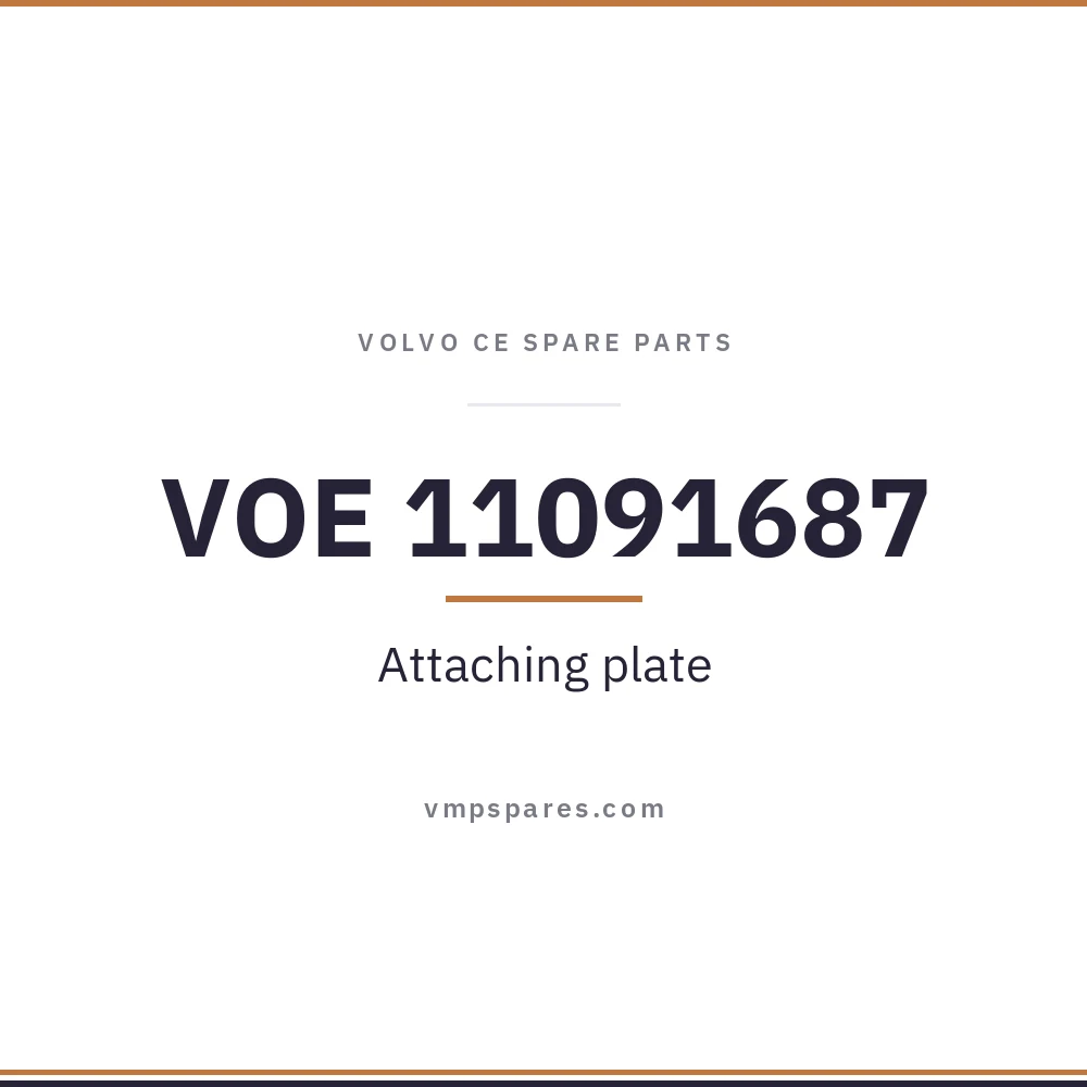 VOE 11091687 – Attaching plate
