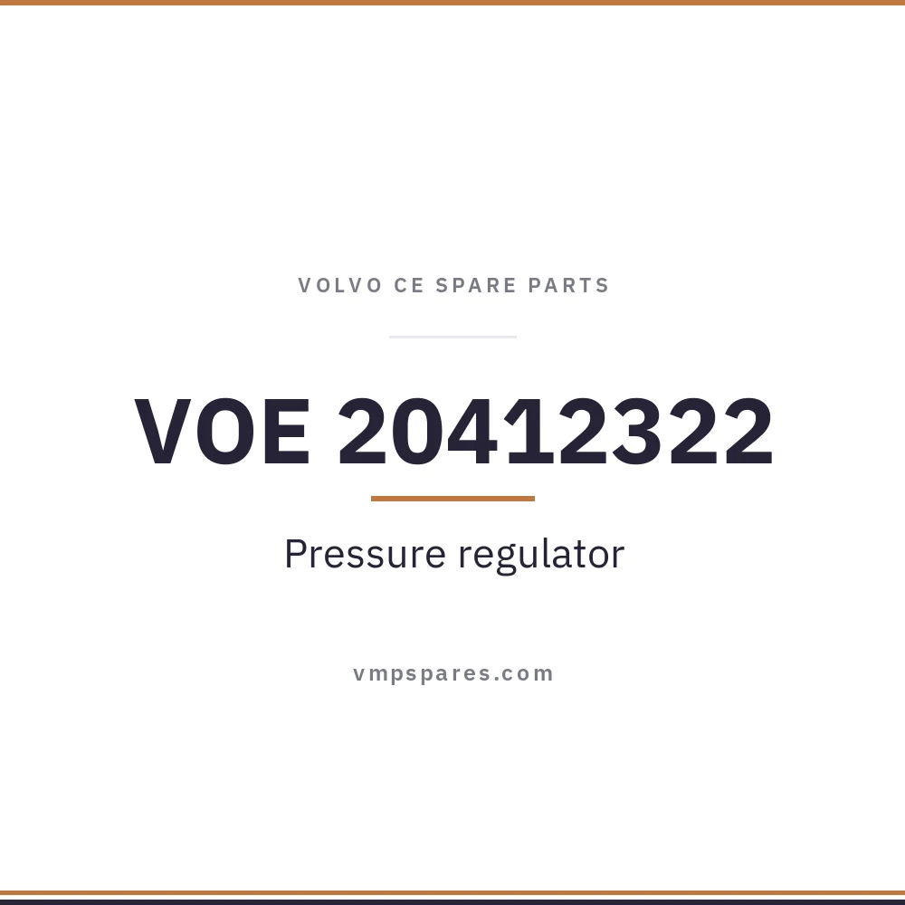 VOE 20412322 – Pressure regulator