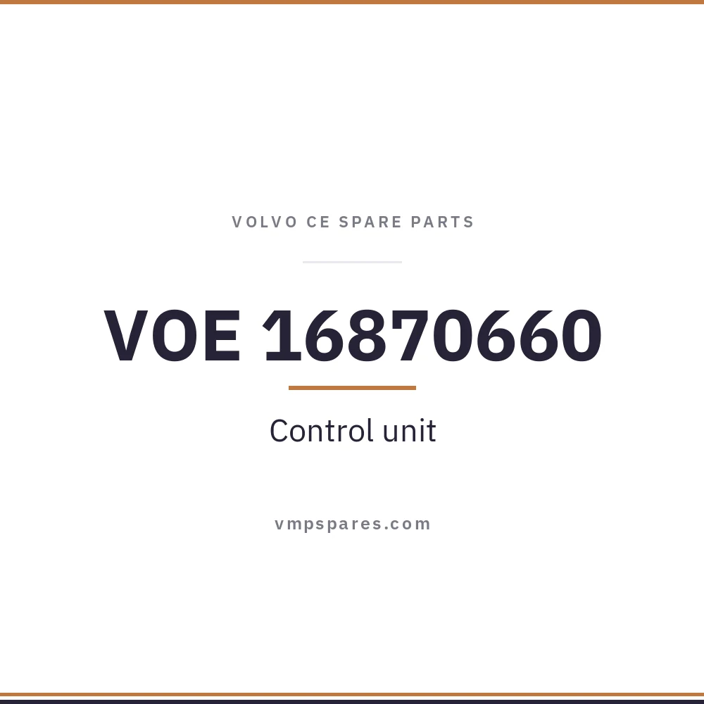 VOE 16870660 – Control unit