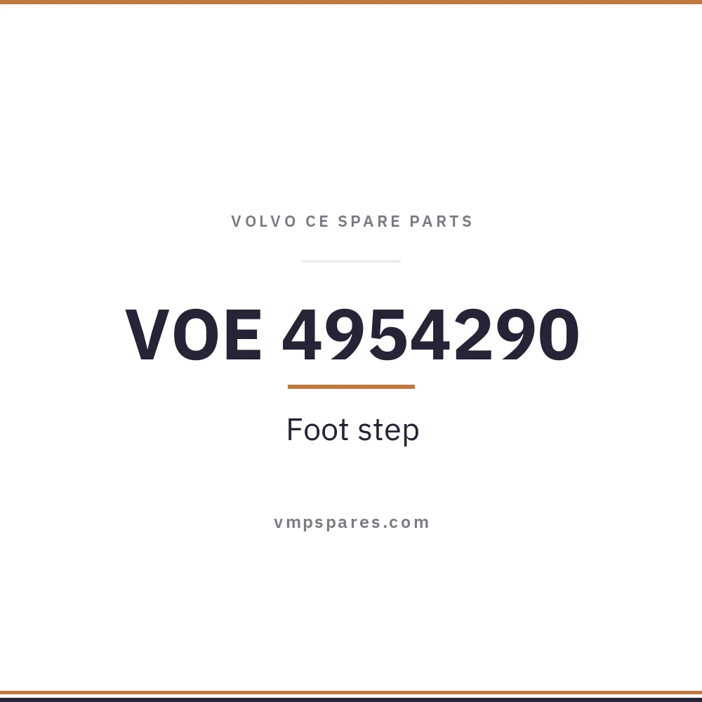 VOE 4954290 – Foot step