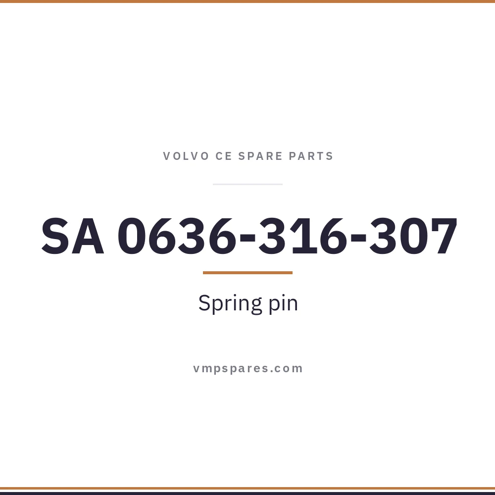 SA 0636-316-307 – Spring pin