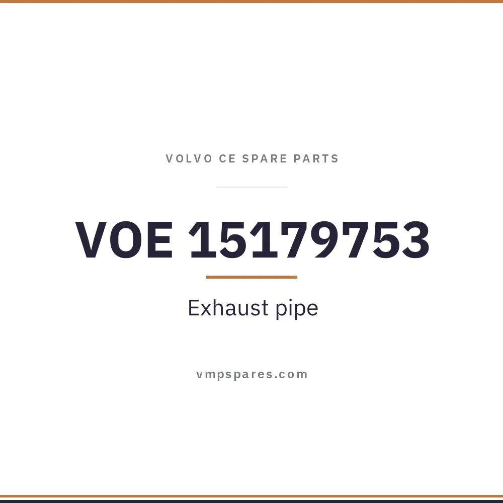 VOE 15179753 – Exhaust pipe