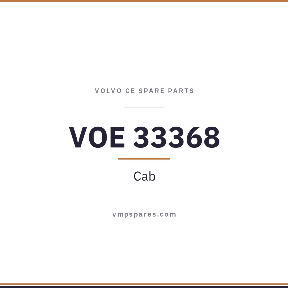 VOE 33368 – Cab