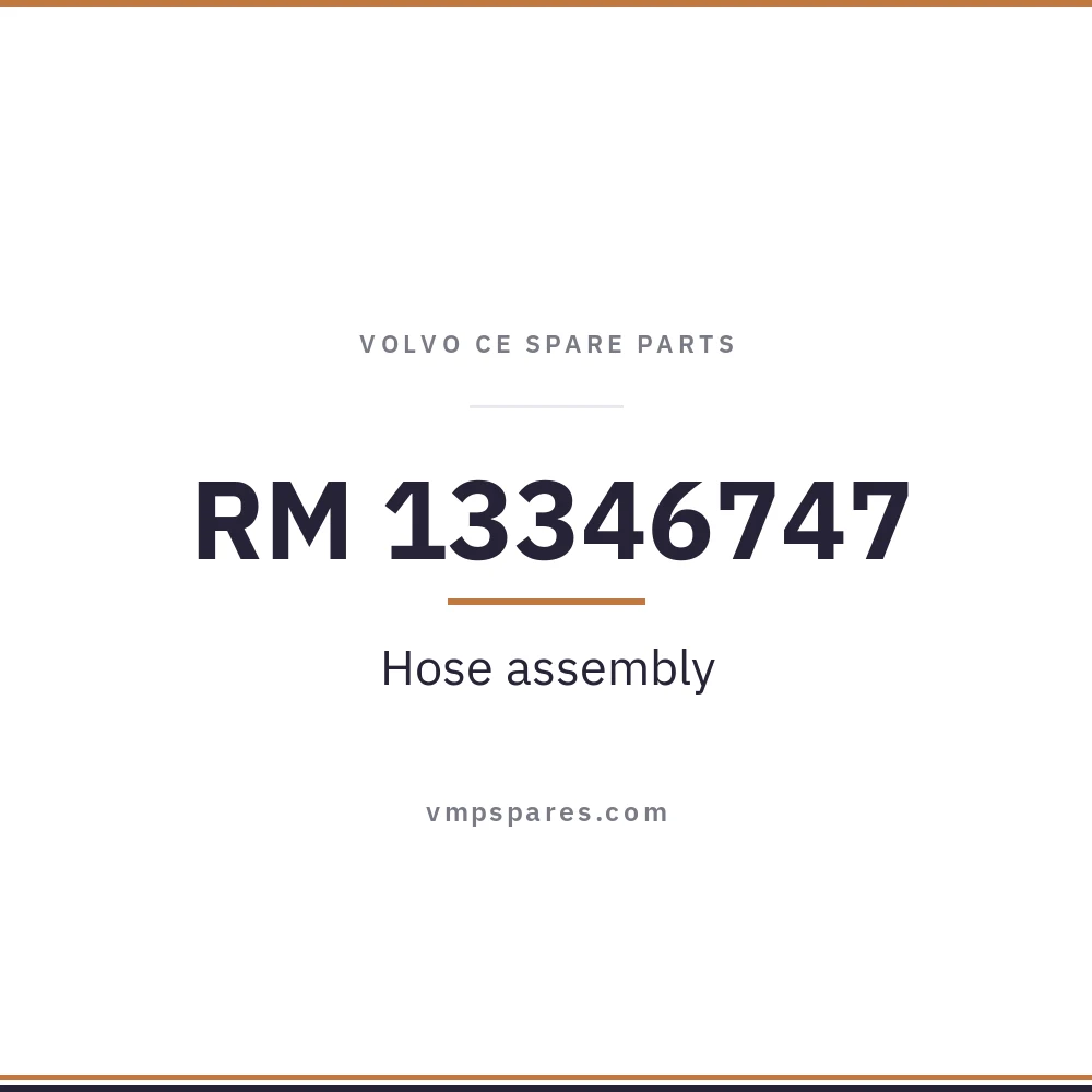 RM 13346747 – Hose assembly