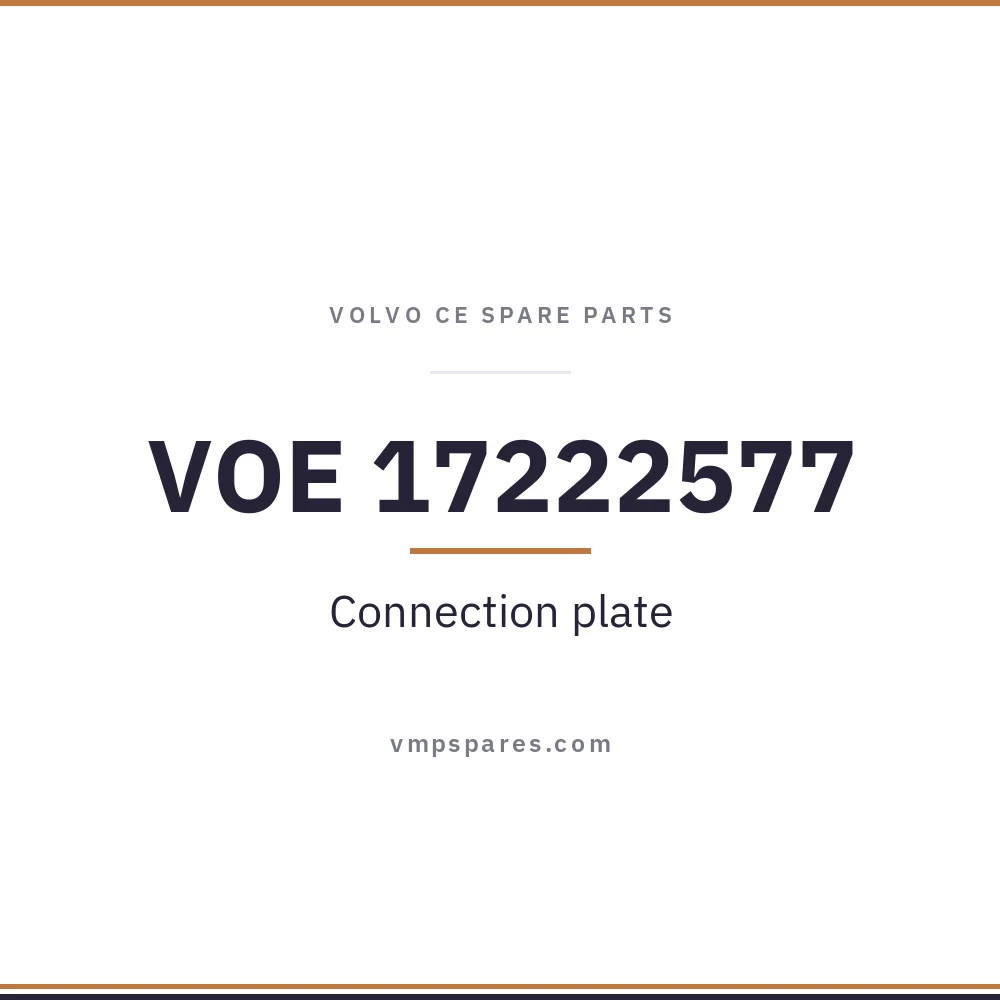 VOE 17222577 – Connection plate
