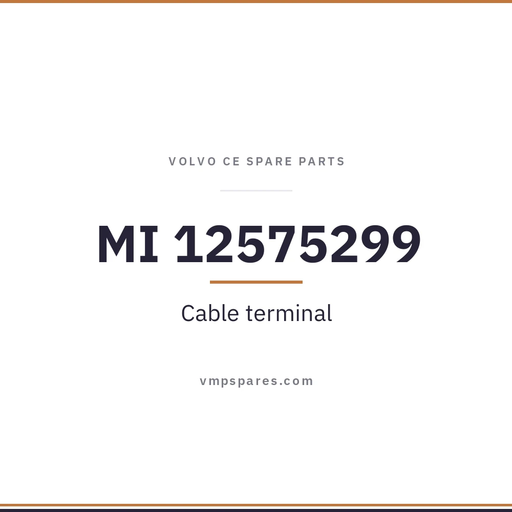 MI 12575299 – Cable terminal