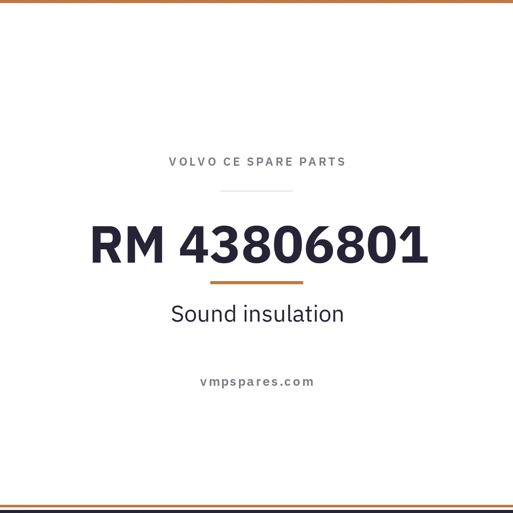 RM 43806801 – Sound insulation
