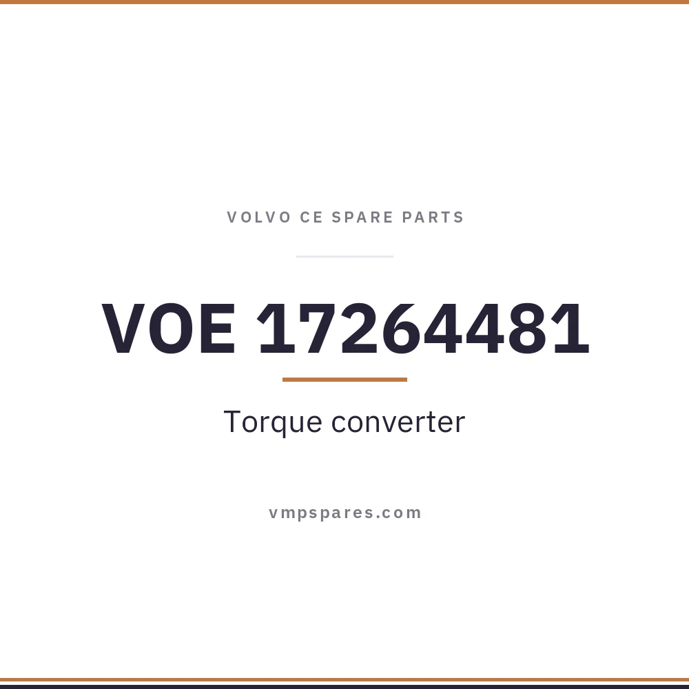 VOE 17264481 – Torque converter