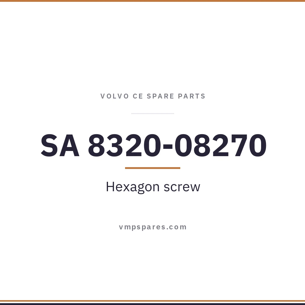 SA 8320-08270 – Hexagon screw