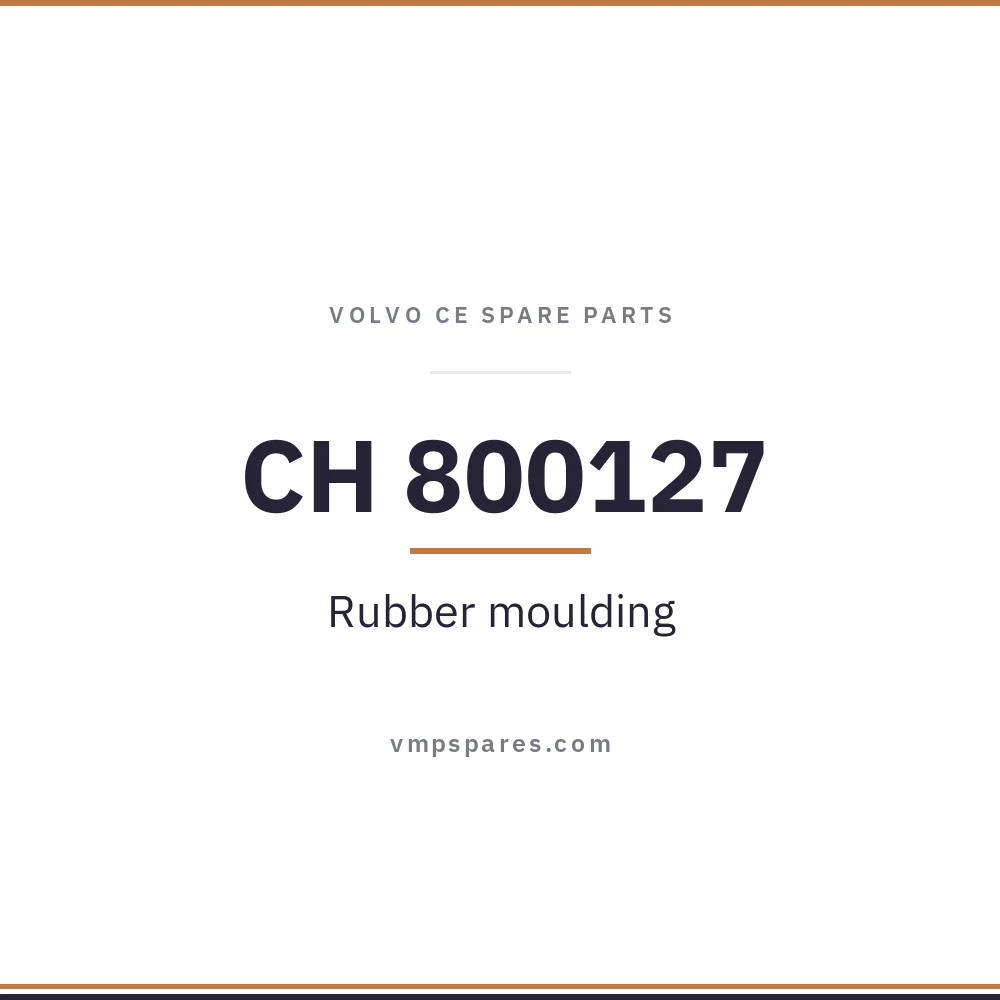CH 800127 – Rubber moulding