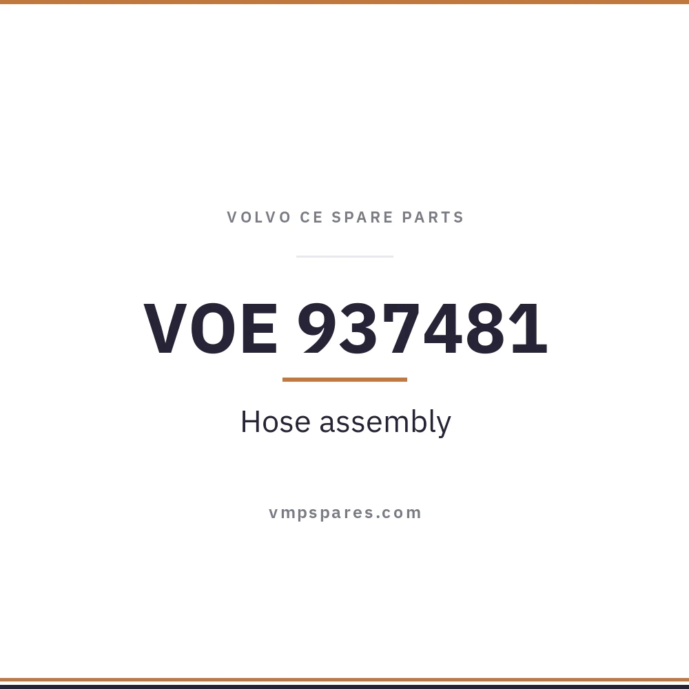 VOE 937481 – Hose assembly