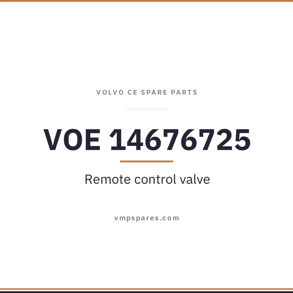 VOE 14676725 – Remote control valve