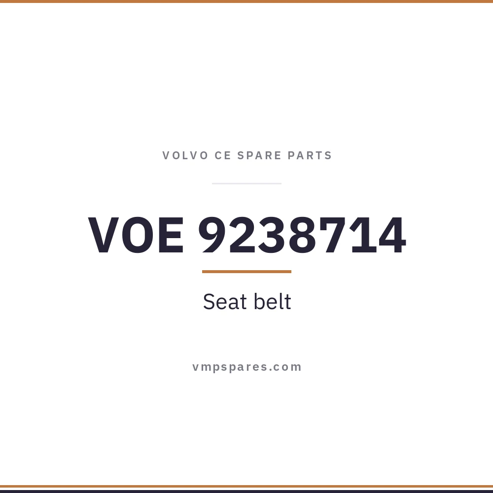 VOE 9238714 – Seat belt