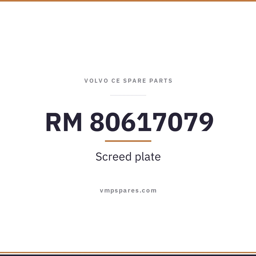 RM 80617079 – Screed plate RM 80617079 – Screed plate