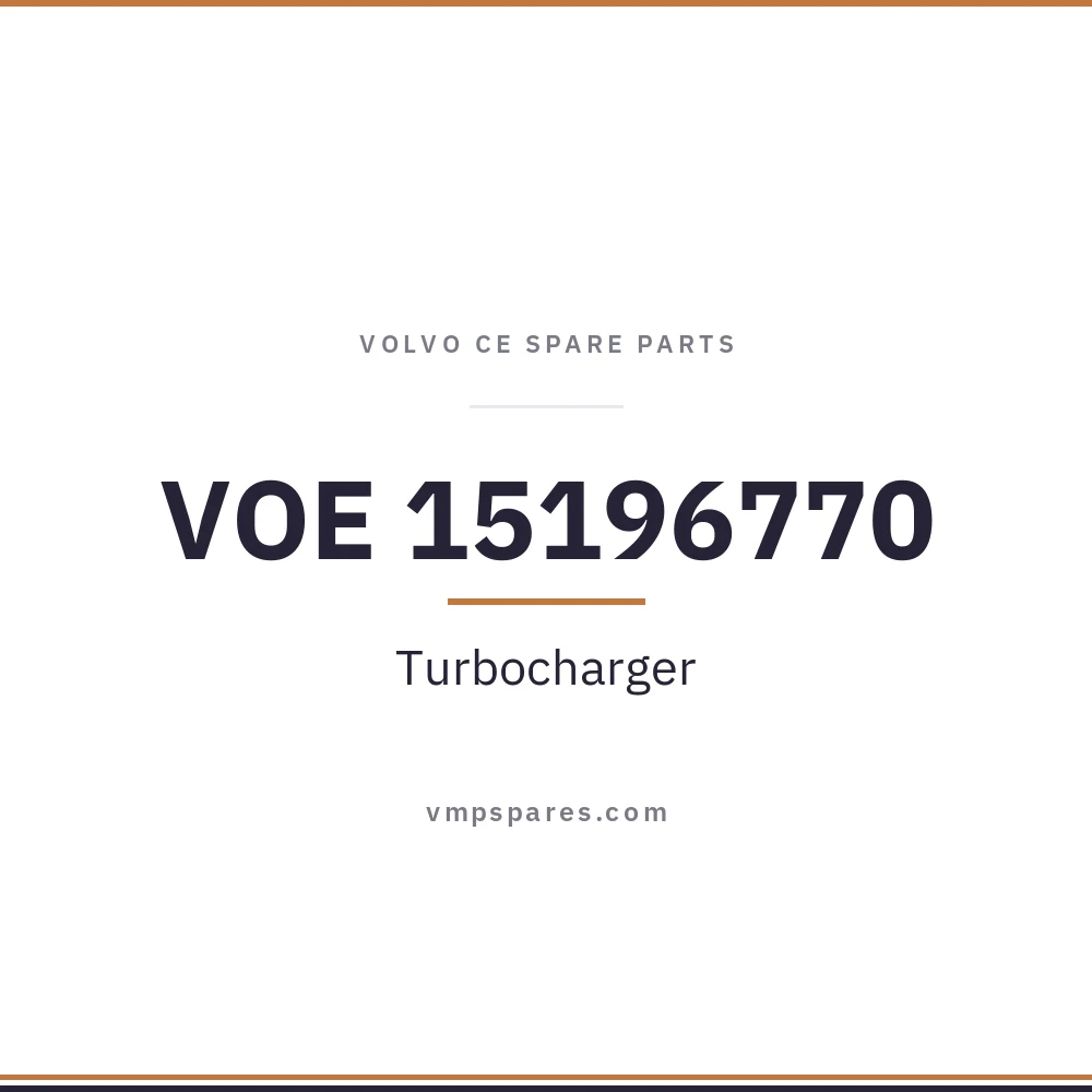 VOE 15196770 – Turbocharger