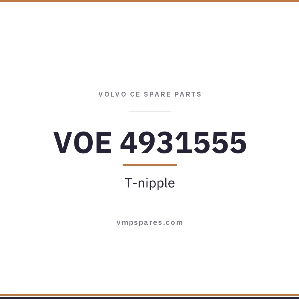 VOE 4931555 – T-nipple